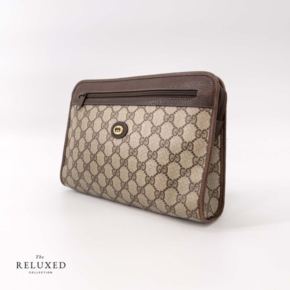 Vintage Gucci GG Web Clutch - Picture 2 of 15